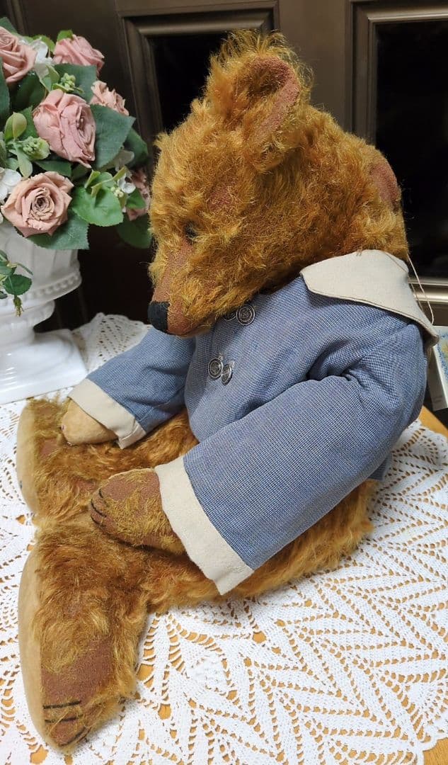 ご予約済です☆海外作家 テディベア フォーゲットミーノットベア Mary作