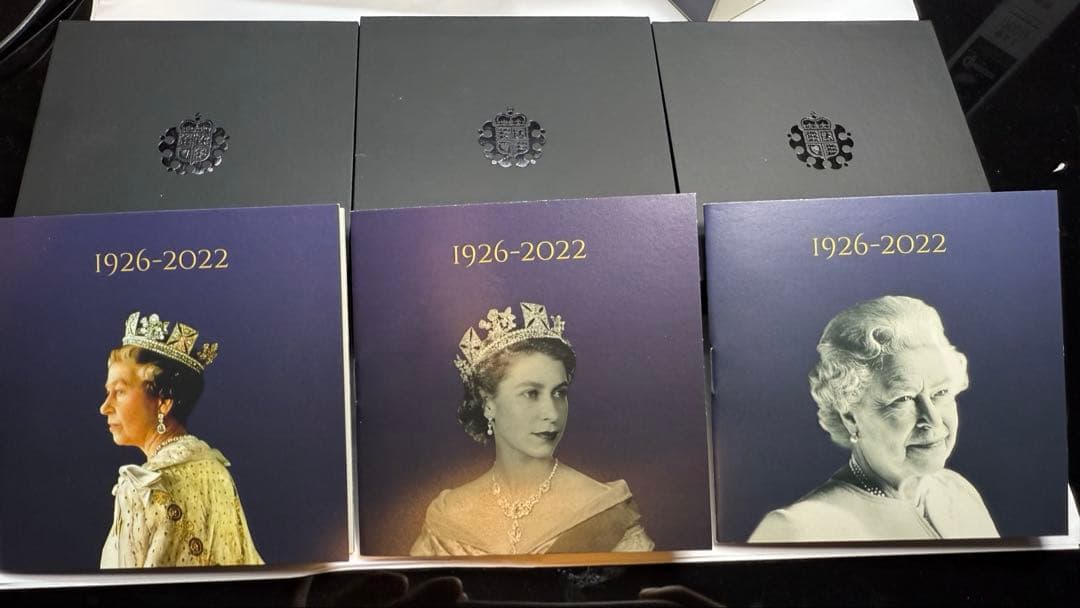 エリザベス　追悼　銀貨　3種セット