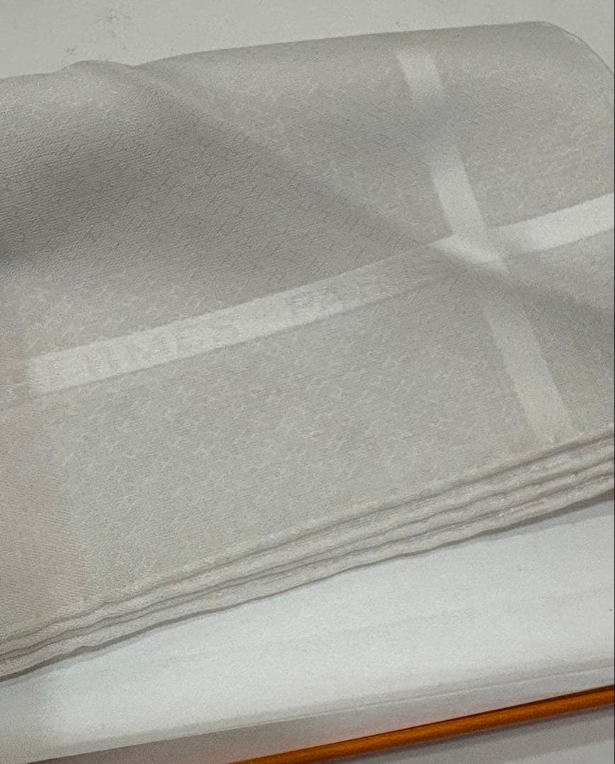 新品タグ付☆エルメス　ハンカチ　ロゴ　H模様　スカーフ　コットンスカーフ美品