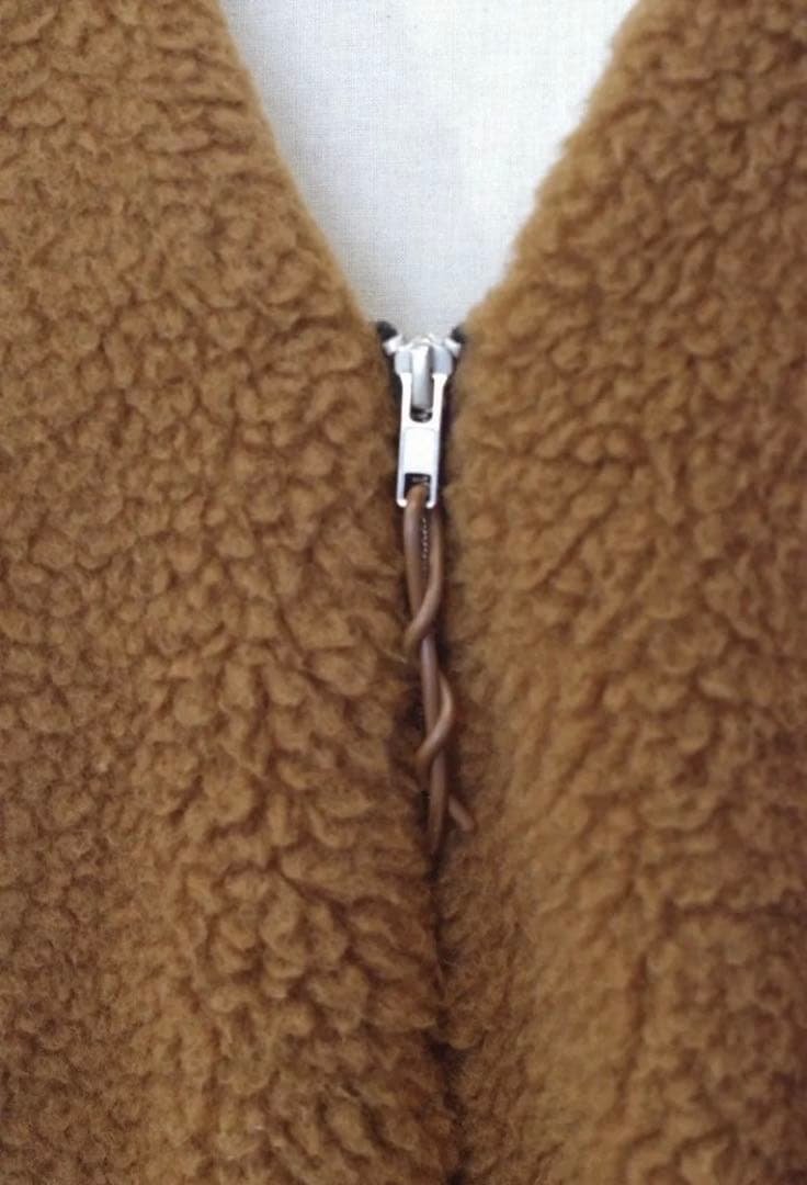 トップス camiel fortgens ZIP VEST WOOL FLEECE