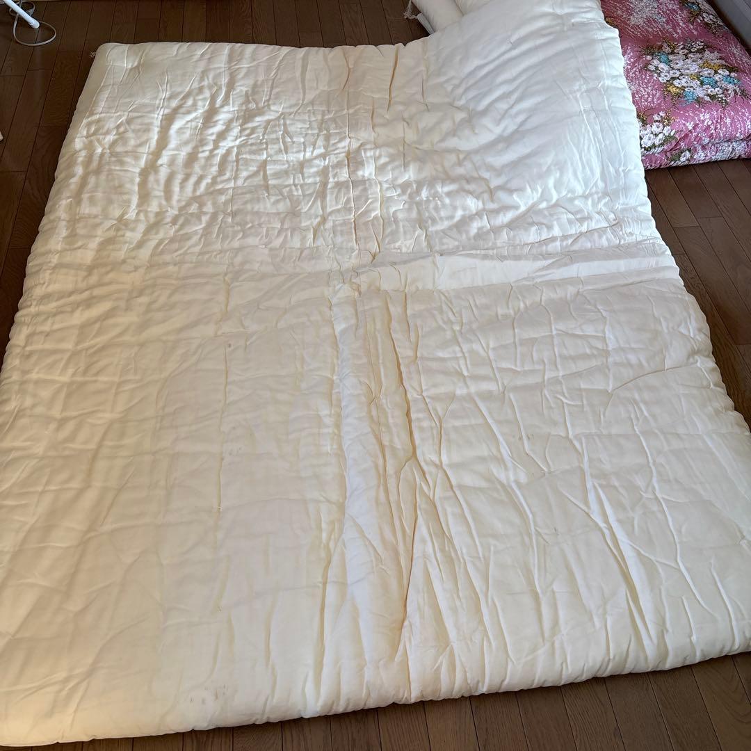 シングル 和布団 掛布団×2枚 日本製 綿布団　花柄 ピンク