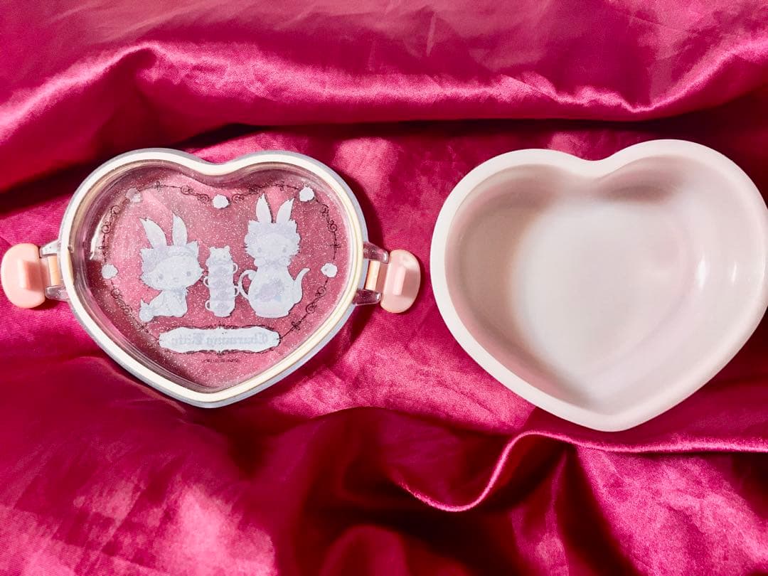 希少品レアシリーズうさ耳チャーミーキティーお弁当箱ハート型ランチボックスうさみみ