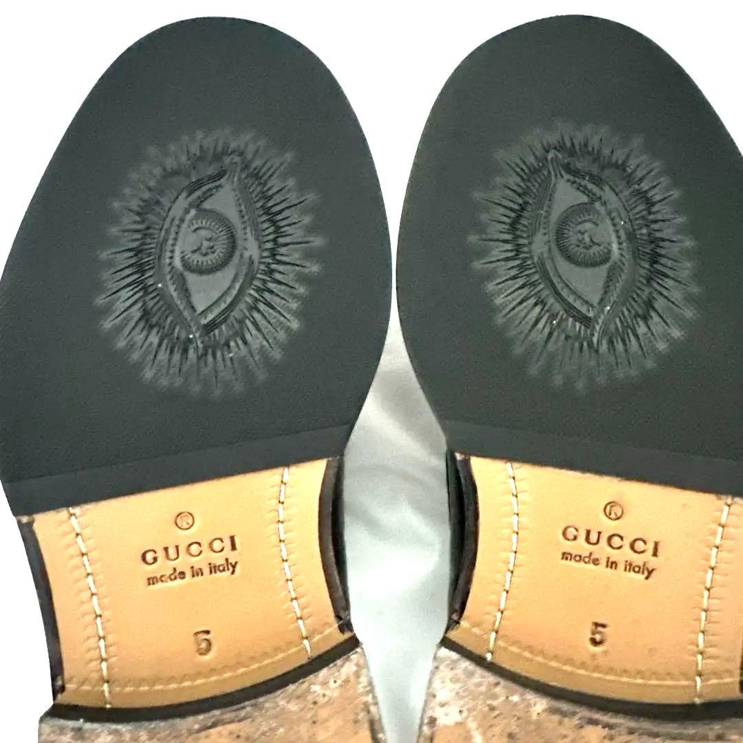 GUCCI グッチ　ローファー　ブラック　25cm