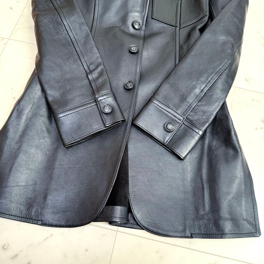 タグ付✨️Alexander wang レザージャケット ウエストシェイプ 0