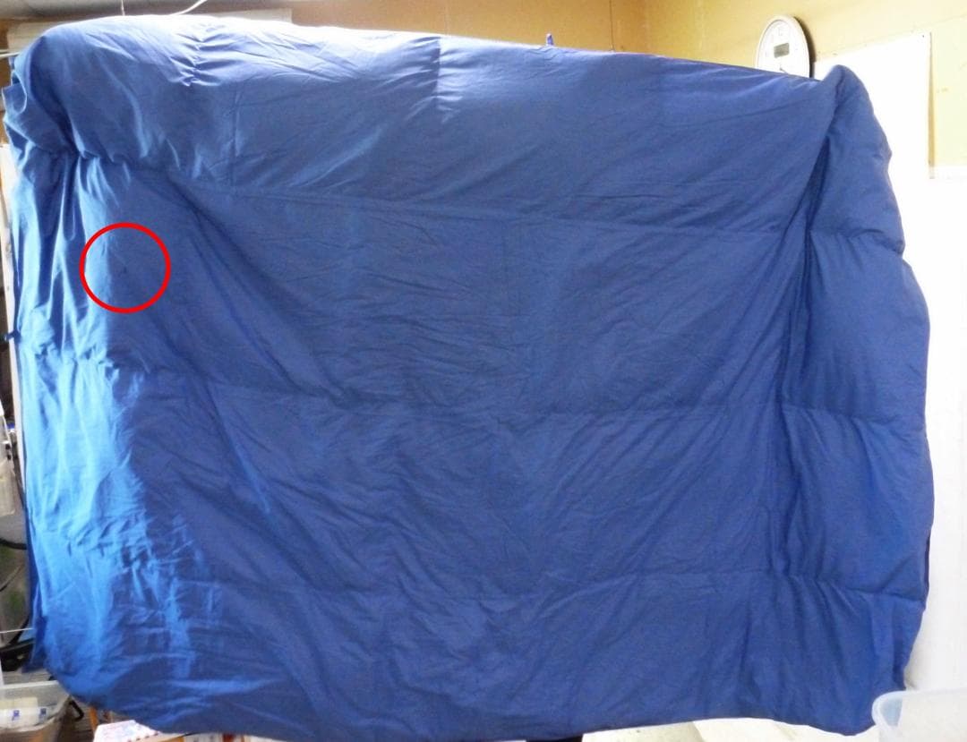 羽毛合い掛け布団 ナチュラルグースダウン95％ シングル ネイビー