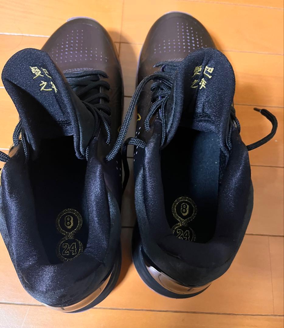 Nike バスケットボールシューズ 黒紫金