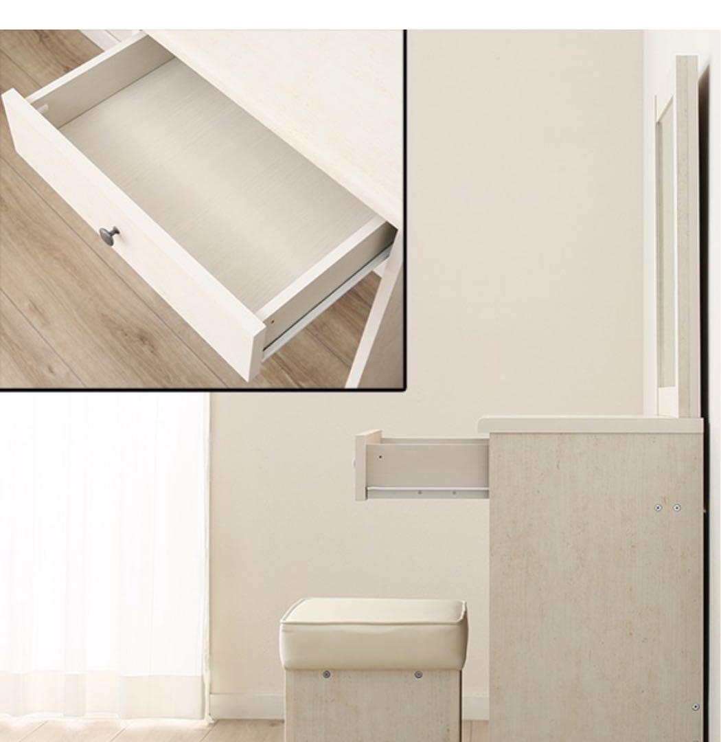 ホワイト ドレッサー(ニトリ) 1引き出し付き