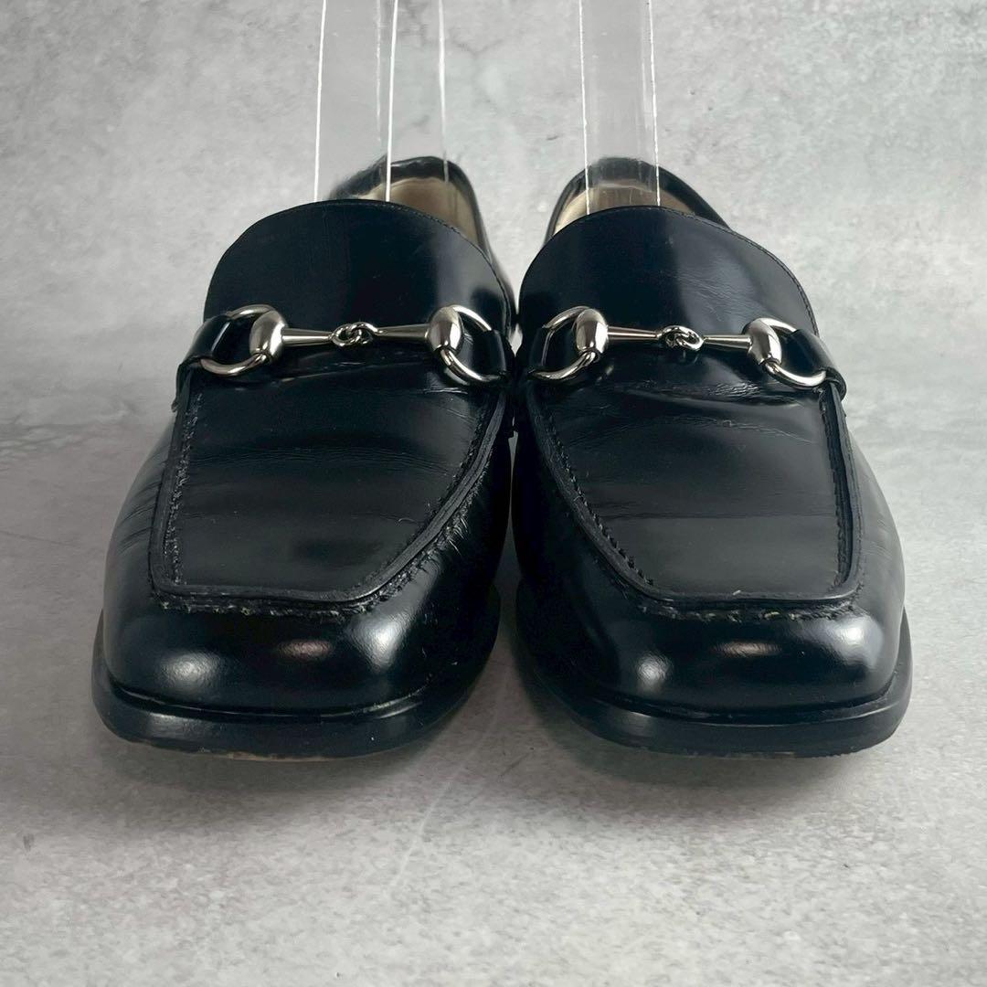 靴 Gucci Horsebit Square Toe Loafers 37.5C