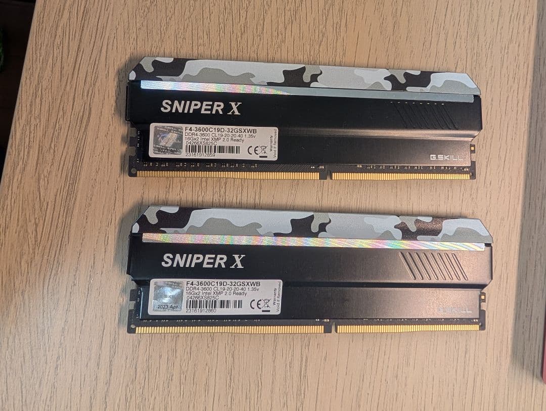 メモリー G.SKILL SNIPER X 32GB DDR4 3600MHz