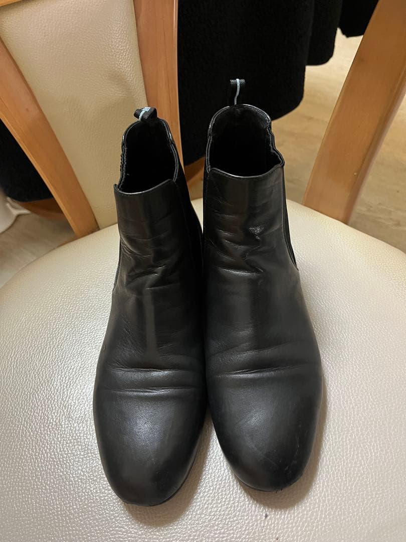 PRADA ブラック サイドゴアブーツ　25.5㎝ プラダ