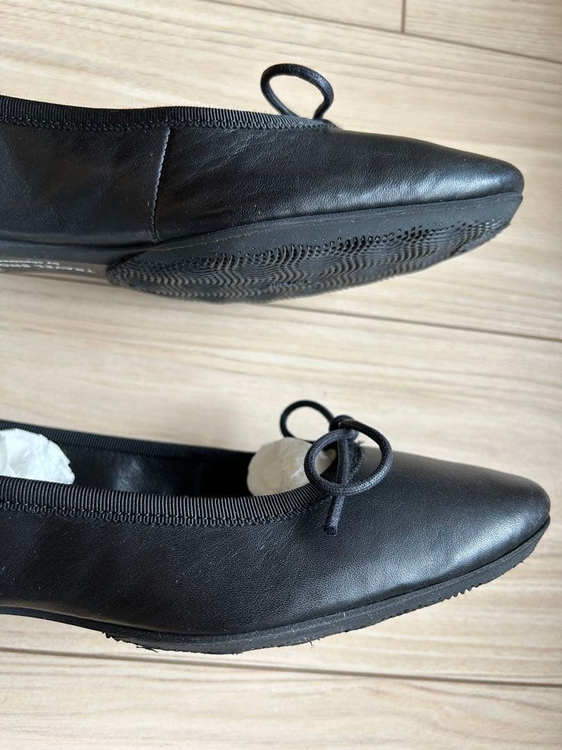 お値下げ！ショセchausserブラックバレエシューズ トラベルシューズ