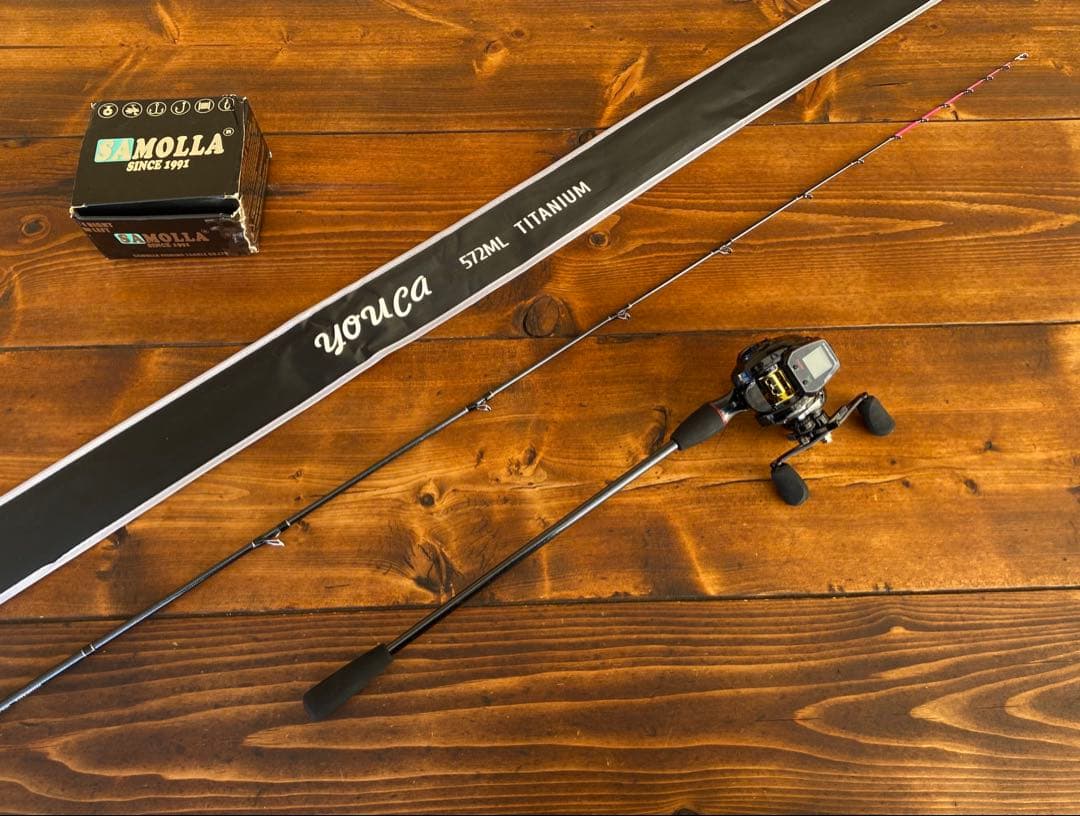 ジギングセット　C572ML スロージギング　オフショアロッド　タイラバ　イカ