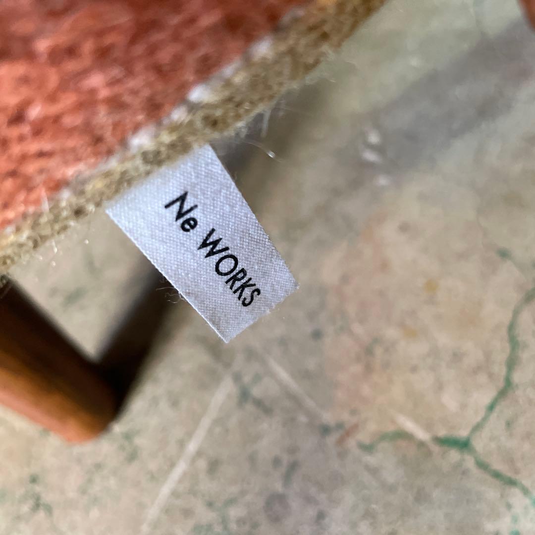 アンティーク・北欧風・木製脚付きスツール N e works