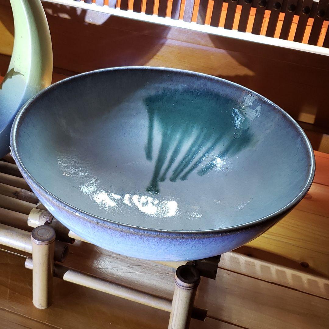 本物　日本工芸会員　佐藤幹作品　直径285×90ミリ