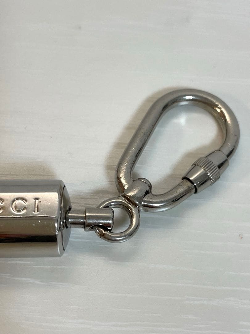 グッチ GUCCI キーホルダー　キーリング　カラビナ シルバー