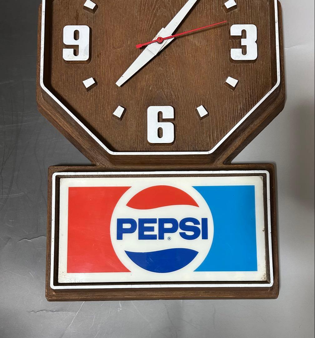 #150 ビンテージ PEPSI COLA ペプシコーラ 壁掛け時計/1986年