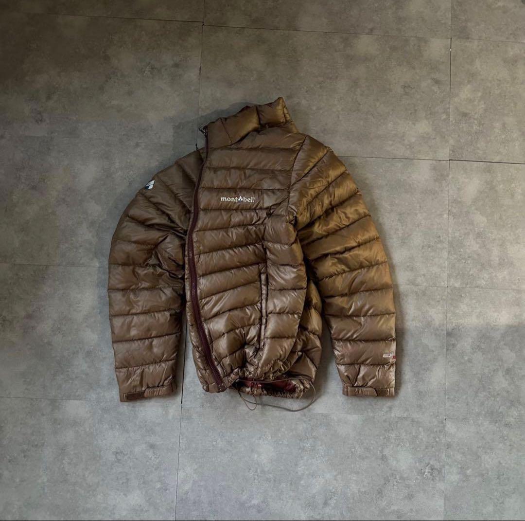 montbell スペリオダウン ブラウン ワインレッド