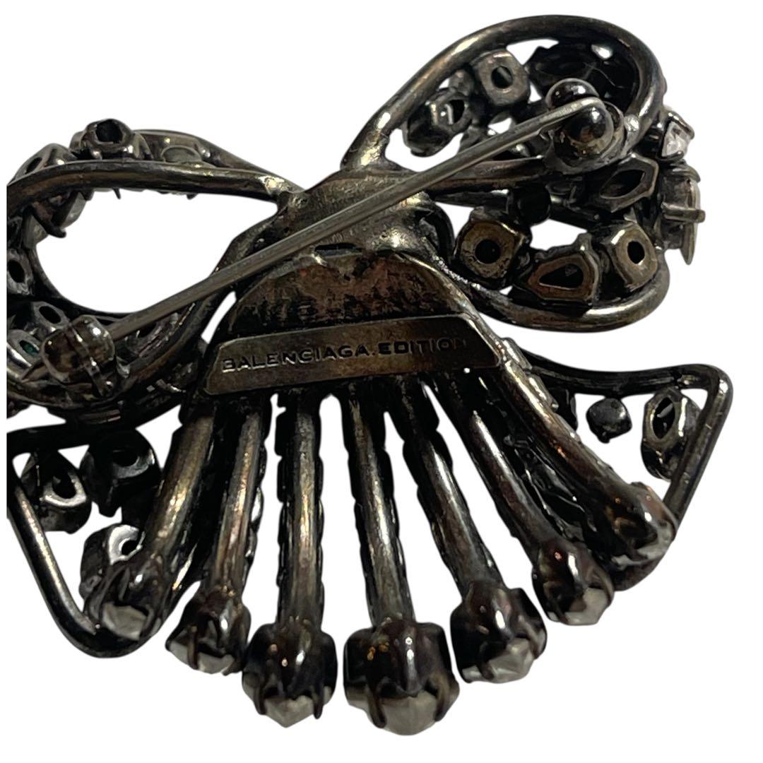 バレンシアガ　ビジュー　アンティーク　ブローチ　リボン　ヴィンテージ