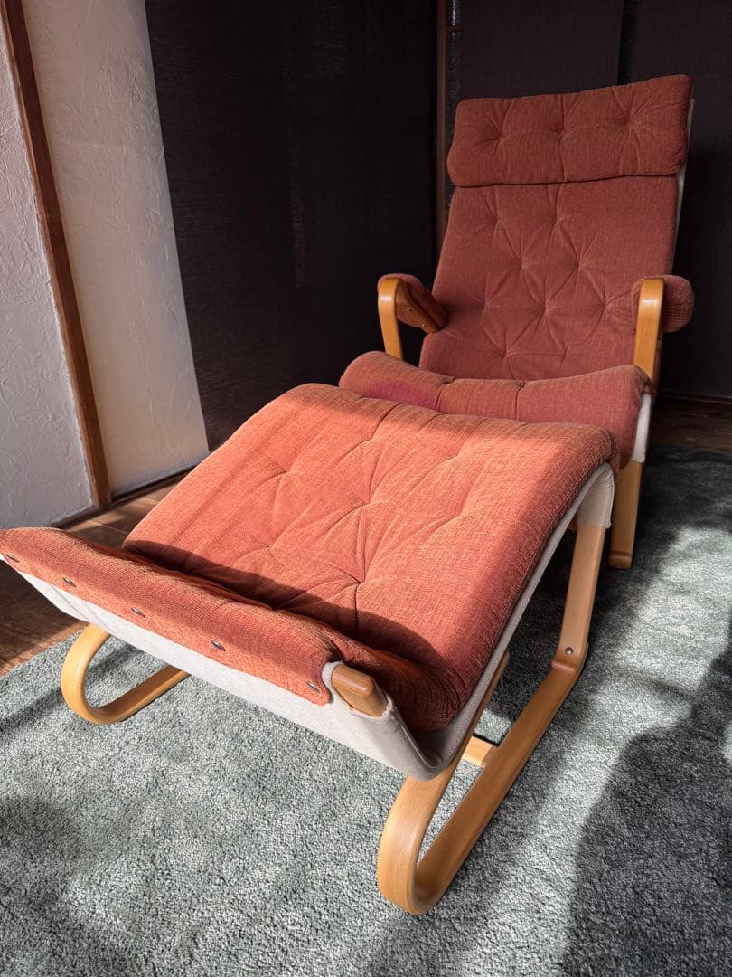 天童木工　BRUNO MATHSSON 1人掛け (オットマン別)