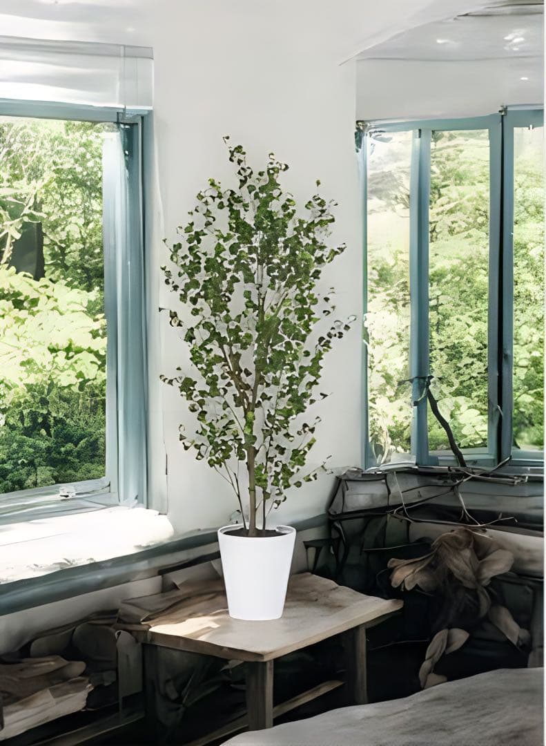 光触媒　人工観葉植物　フェイクグリーン　東北ベンジャミンバロック120