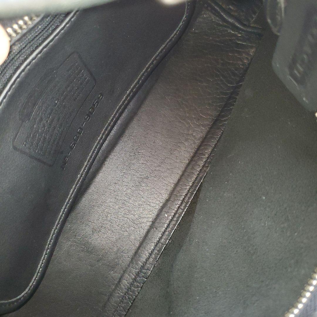 ⭐極美品⭐OLD COACH アクセサリーポーチ ハーフムーン ブラック