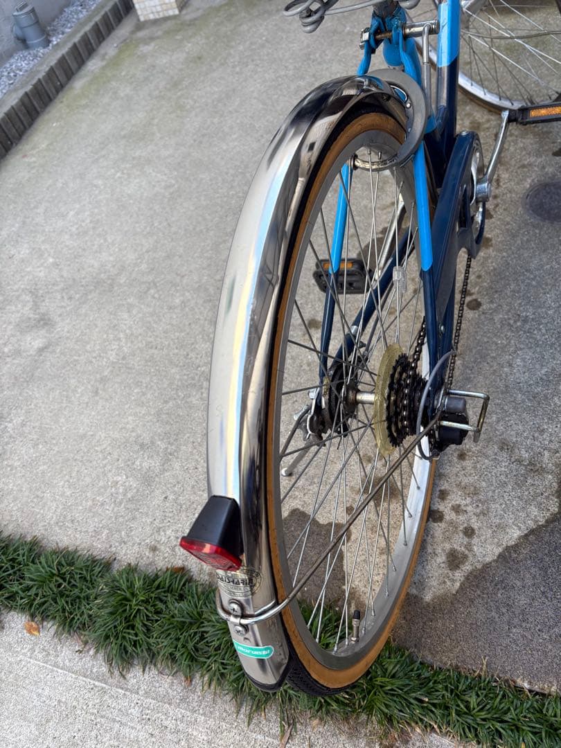 子供用自転車26インチ 青 前カゴ付き