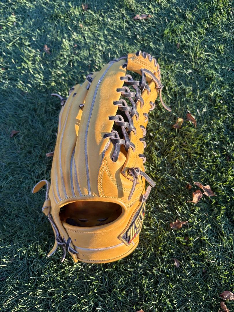 イエロー 硬式グローブ