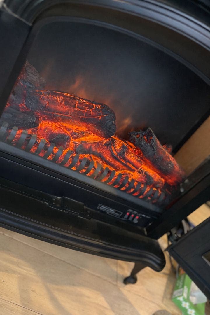 【美品】【値下げ不可】暖炉型　ワイド　ファンヒーター