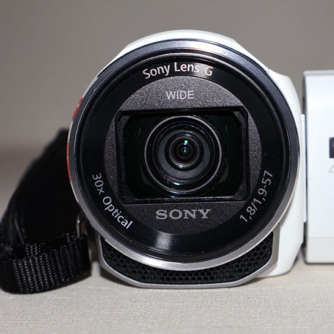 【美品】SONY HDR-CX535 ホワイト　箱付き