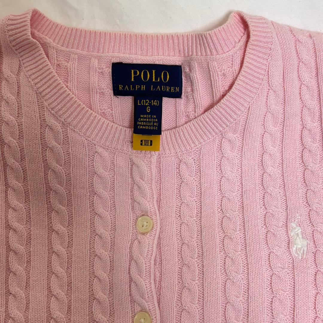 Polo Ralph Lauren ミニ ケーブル コットン カーディガン
