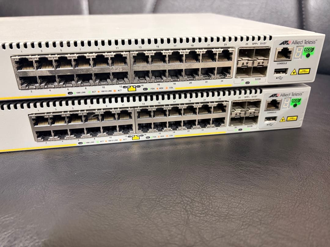 アライドテレシス CenterCOM AT-x510L-28GT 2台