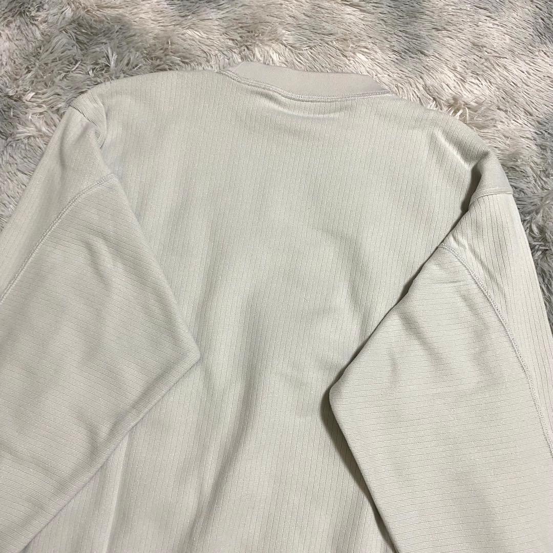 新品　ナイキ　スウェット　刺繍ロゴ　ゴルフ　アイボリー　XL