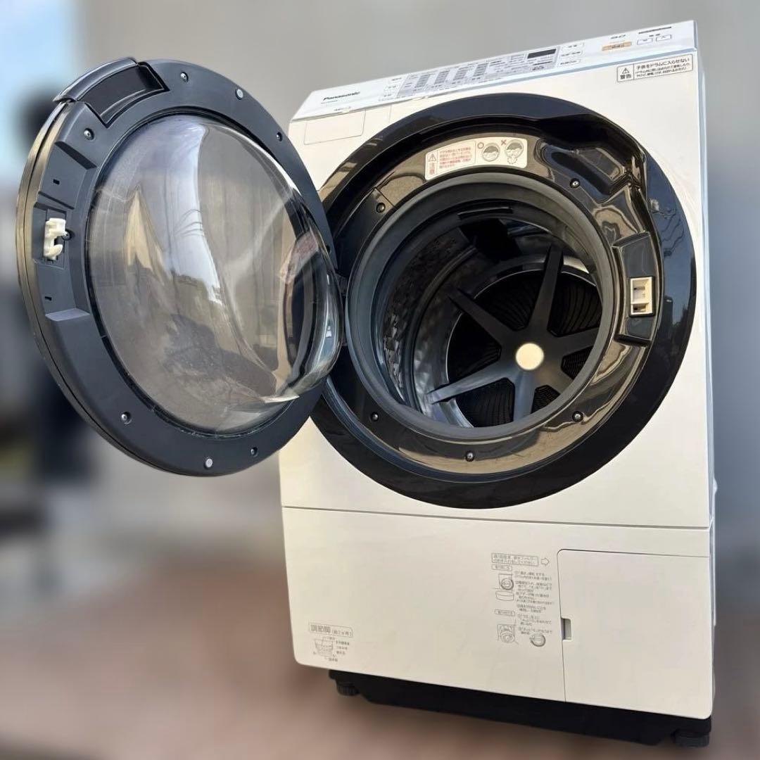 Panasonic ドラム式洗濯機 9kg/6kg 泡洗浄 クリスタルホワイト