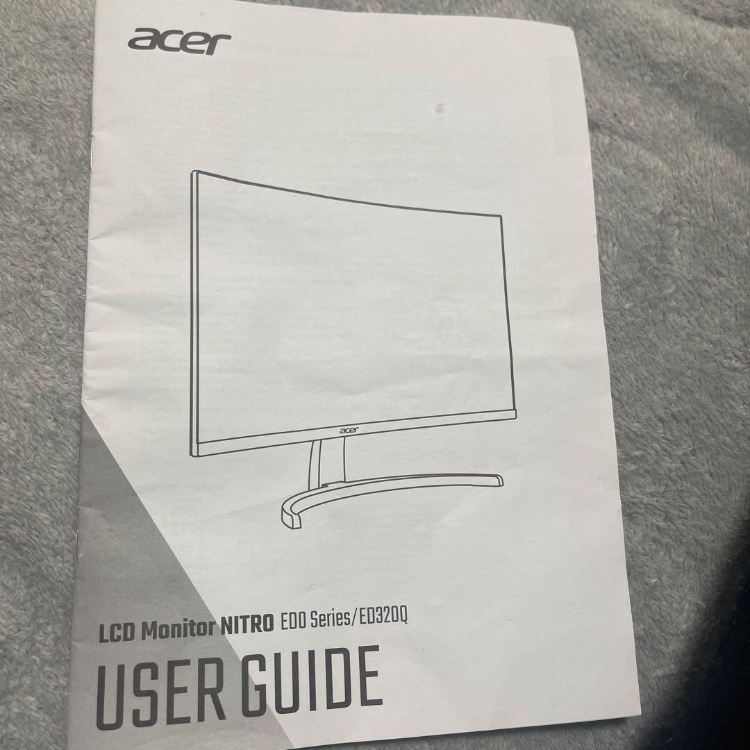 acer ゲーミングモニター　湾曲