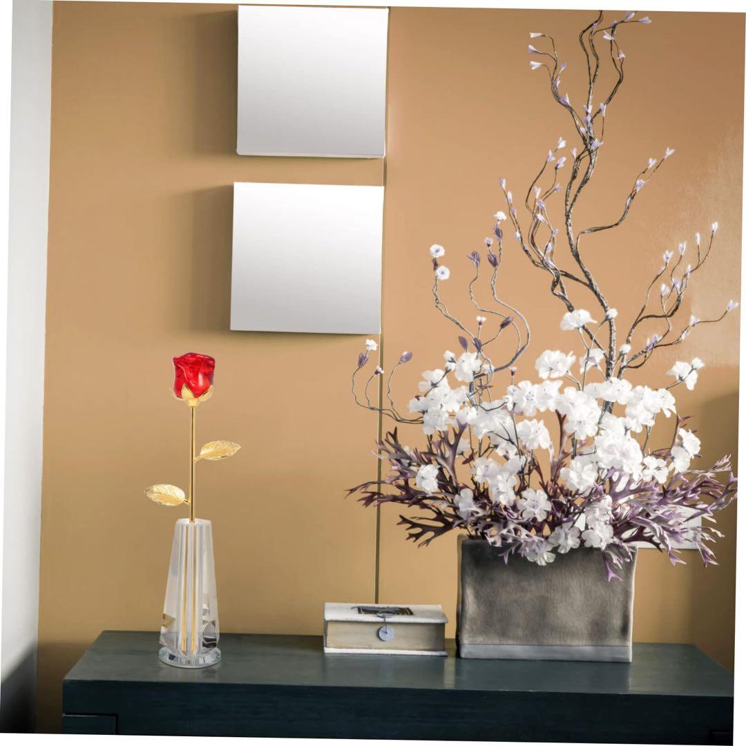 Hoement 1 セット 母の日ギフト ローズクリスタル クリスタルローズ