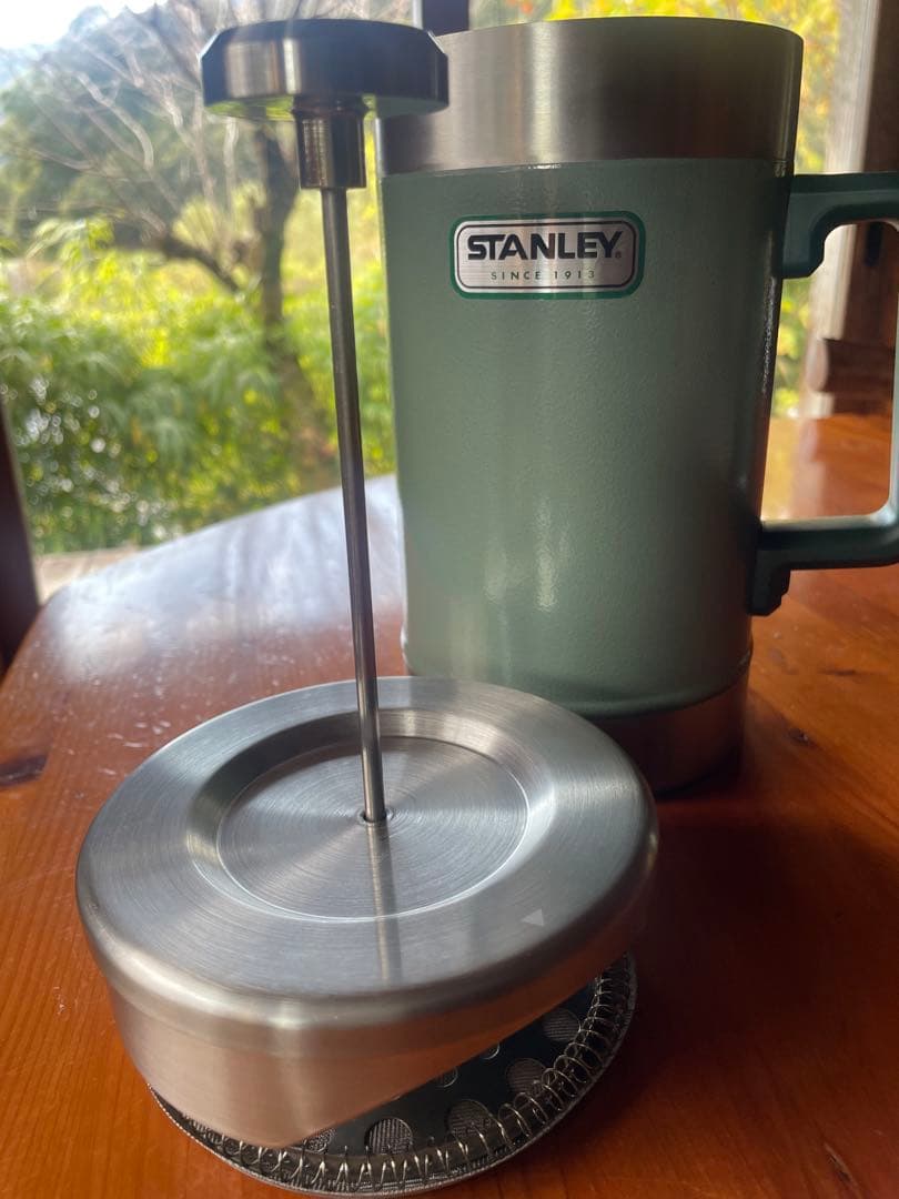 STANLEY 旧ロゴ フレンチプレス オリーブグリーン 1.4L