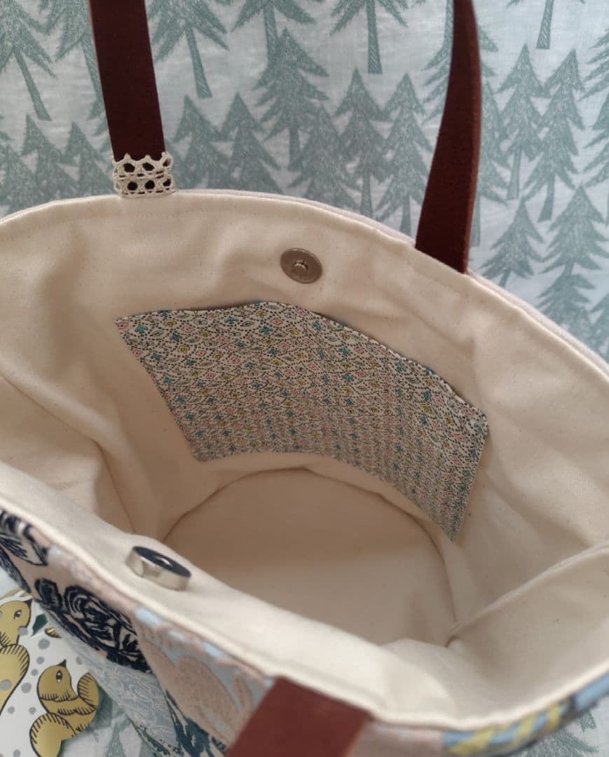 クリスマス出品☆ミナペルホネンforest tile　バケツバック