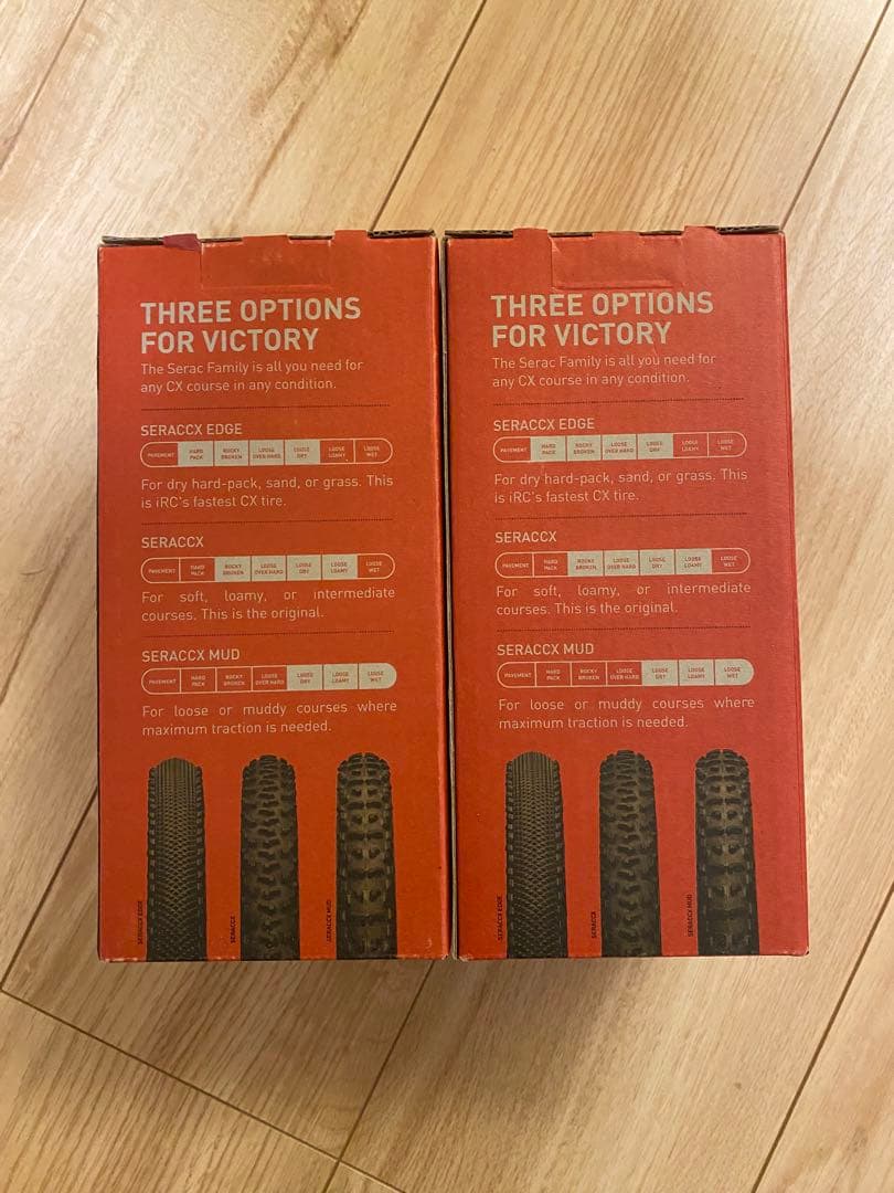 IRC SERAC CX MUD TLR チューブレスタイヤ 2本セット
