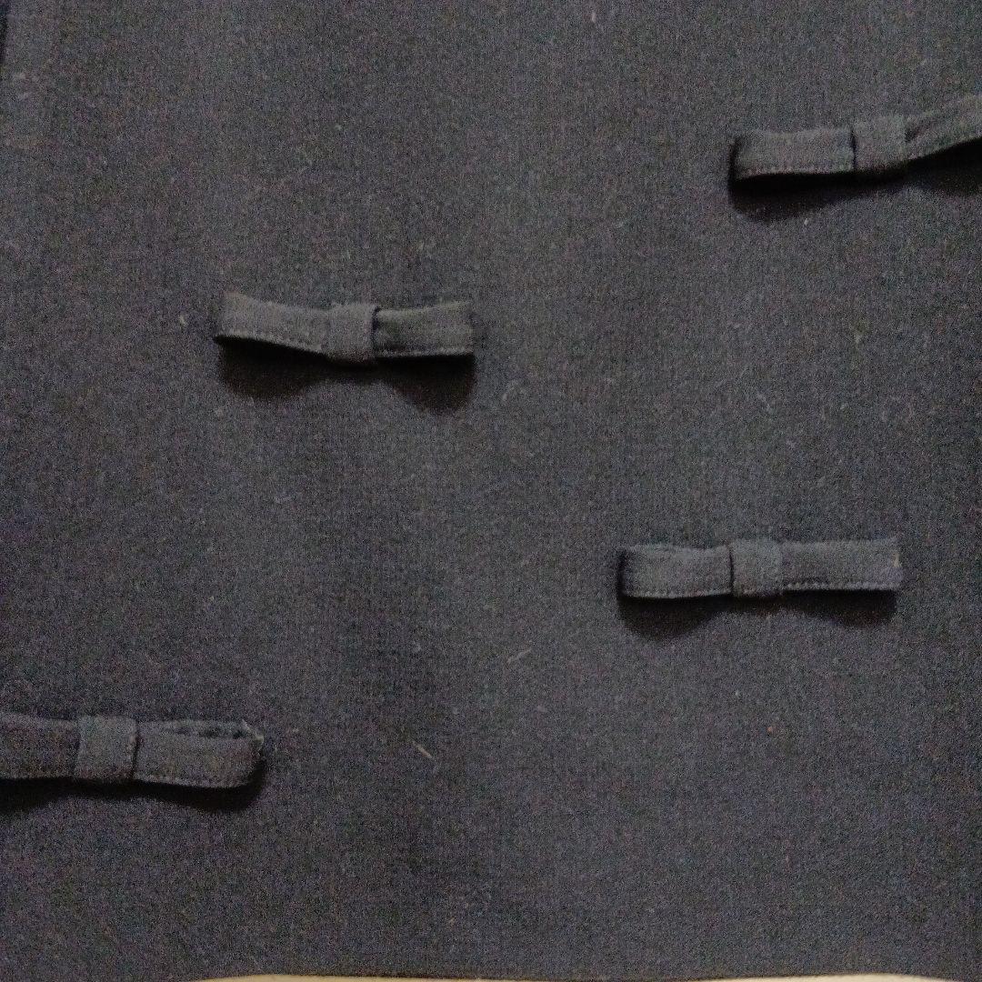 FOXEY 黒 ノースリーブ ひざ丈ワンピース