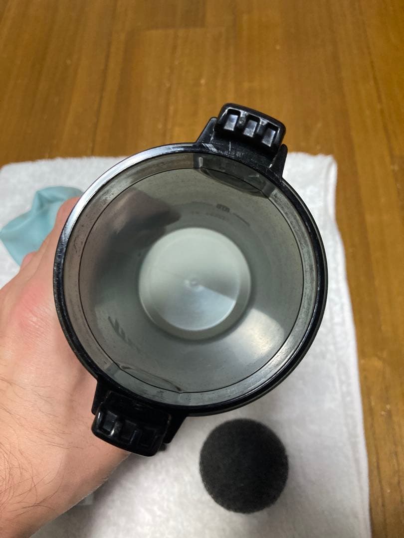 【充電器・バッテリ付】makitaマキタ　クリーナー本体＋サイクロンユニット付替