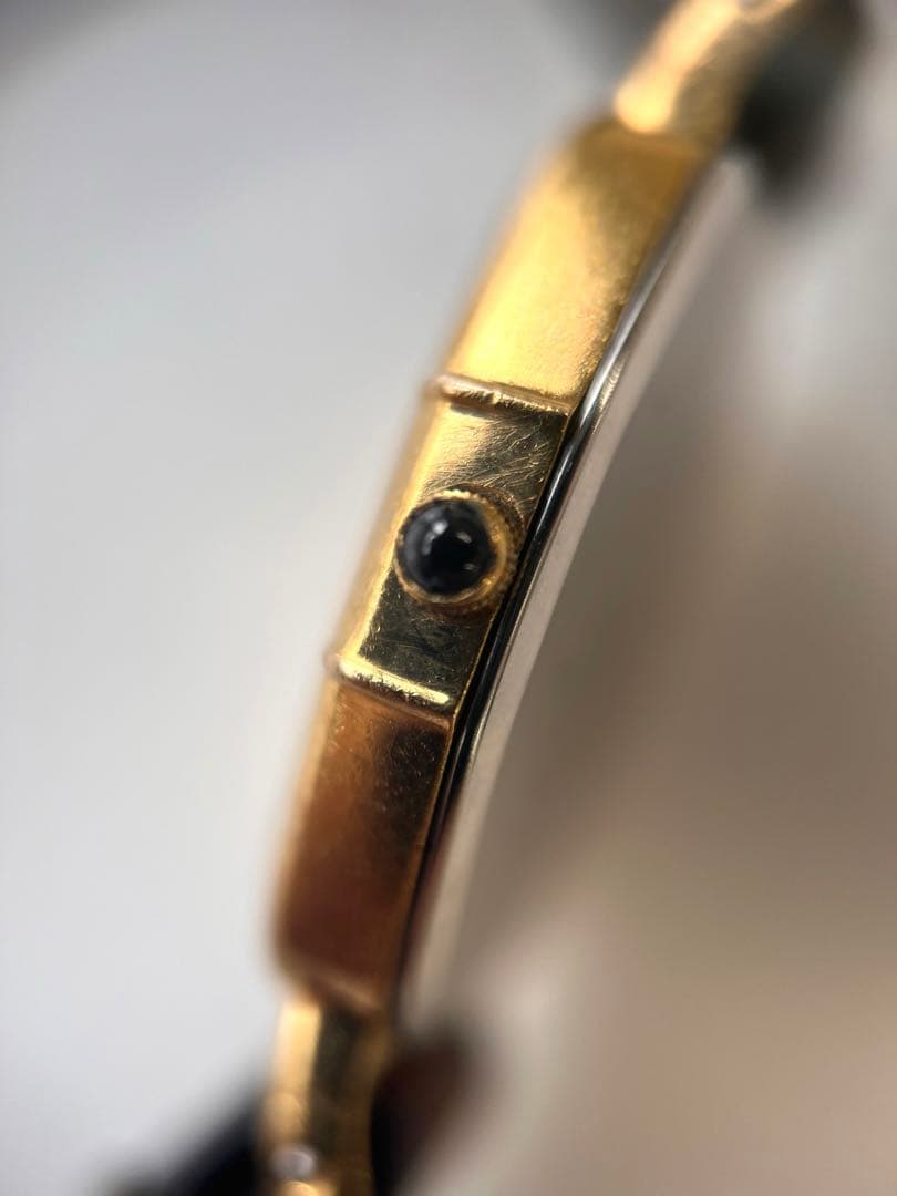 ◎SEIKO EXCELINE / K10ケース 1Pダイヤモンド入り 皮ベルト