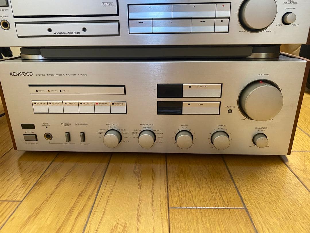 KENWOOD A7000….CDプレーヤー・カセットデッキ・アンプセット