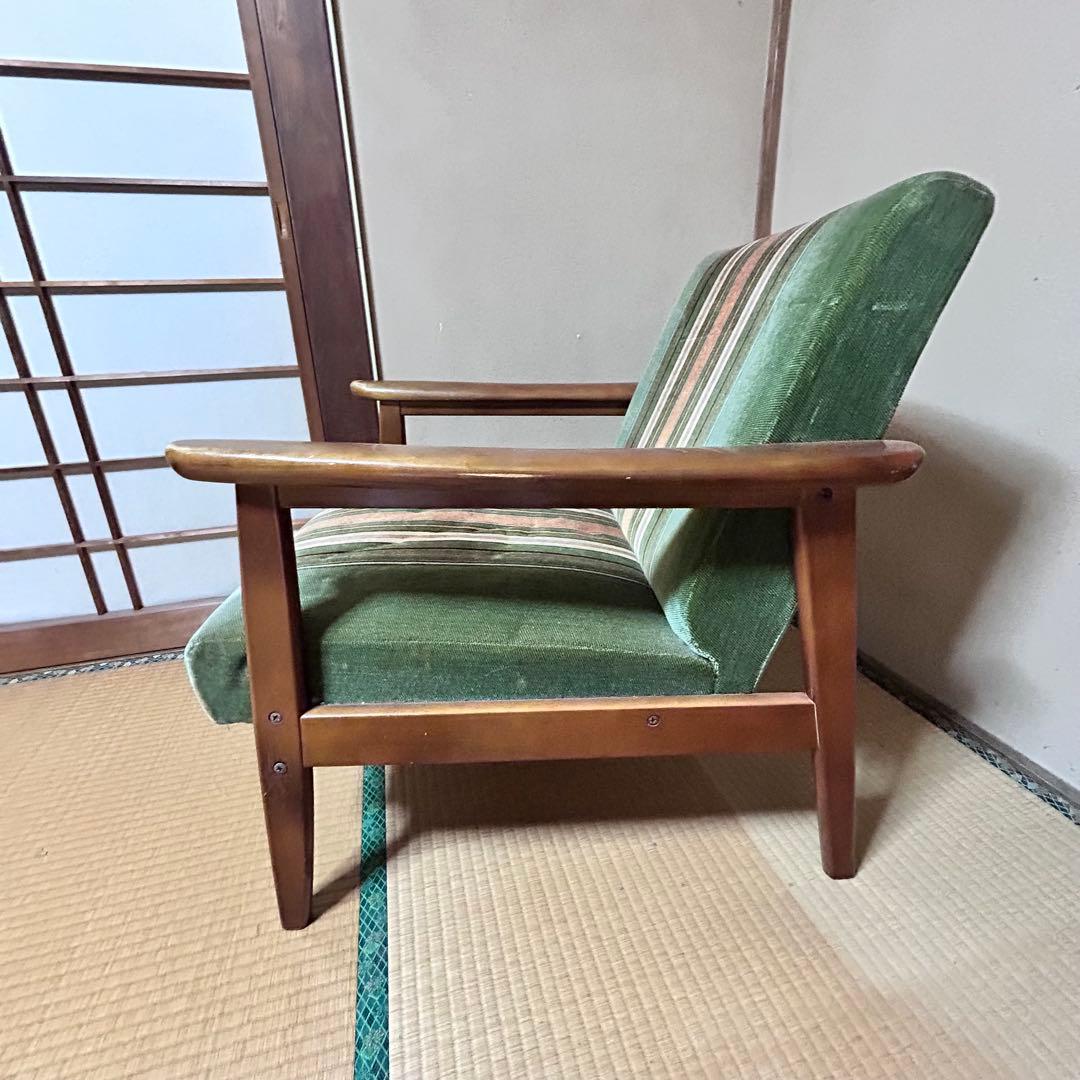 オールドカリモク 　Kチェア　ストライプ