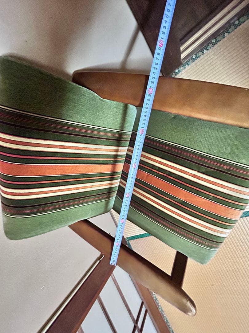 オールドカリモク 　Kチェア　ストライプ