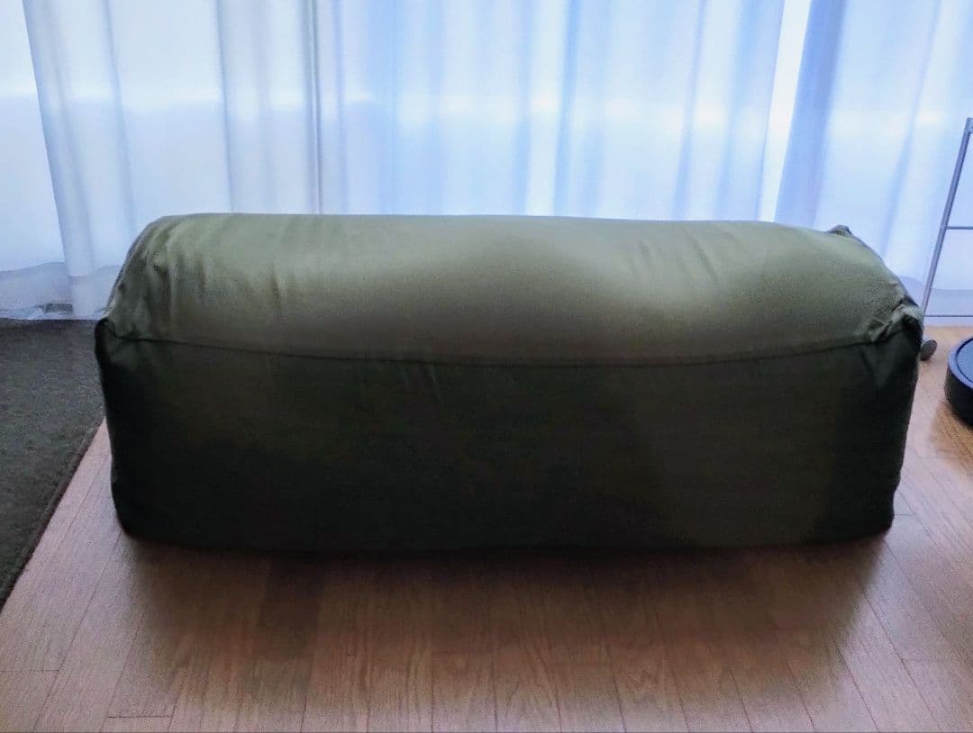 無印良品 人をダメにする ビーズソファ 長方形 カーキ