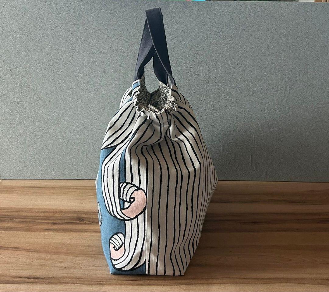 【プラム堂∬様オーダー】ミナペルホネンハンドメイドシャーリングバッグ