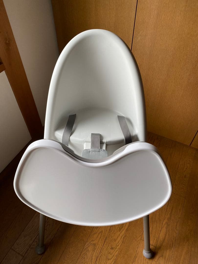 【希少/グレー脚】【美品】ベビービョルン ハイチェア ハーネス付き