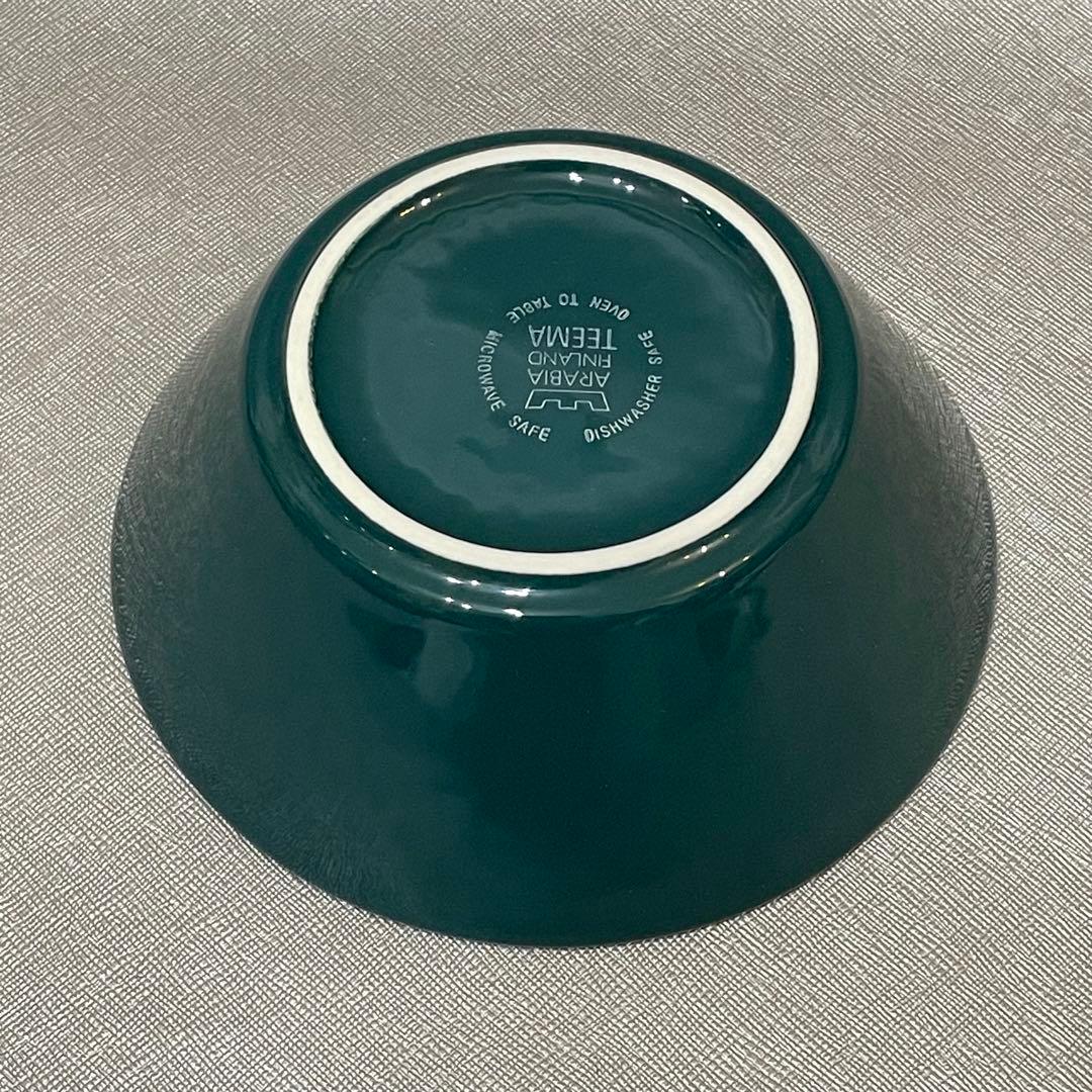 ヴィンテージ　ARABIA アラビア　ティーマ　ボウル　Φ15㎝　ダークグリーン