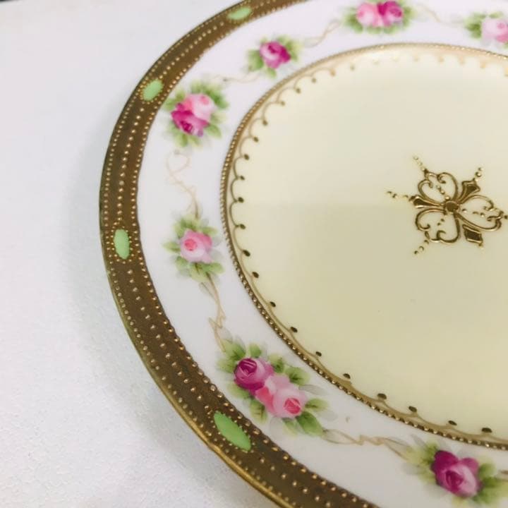 オールドノリタケ  薔薇　金盛　ビジュー