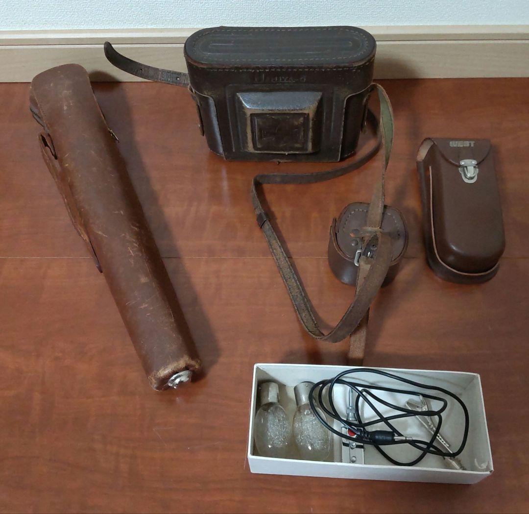 MAMIYA6 マミヤ6 蛇腹フィルムカメラ 三脚 フラッシュ セット売